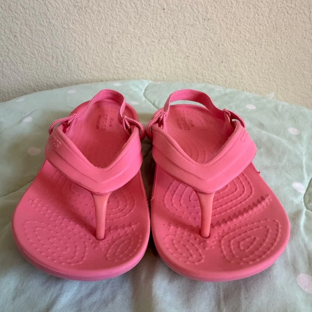 CROCS Kids Pink Sandals Toddler size 9